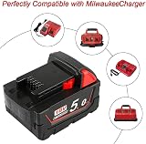 Waitley P0WER ELEKTR0 5.0Ah Li-ion Battery for Milwaukee M18 18V 48-11-18xx view 5