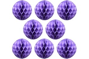 Ruidee 8 Pieces Paper Honeycomb Balls Tissue Paper Flower Balls Party Backdrop Decoration for Weddings, Birthday Parties, Bab