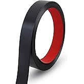 Gaahing 196.8" x 1" Matte Black Molding & Wall Trim, Flexible Peel and Stick Decorative Strip for Tile, Mirror, Ceiling, Floor, Panel, Cabinet
