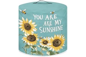NETILGEN Air Fryer Cover Dust Cover Compatible with 6 Quart Instant Pot, Dust Protection Insulated Kitchen Appliance Cover with Top Handle and Storage Pockets for Women Wife Gift, You Are My Sunshine