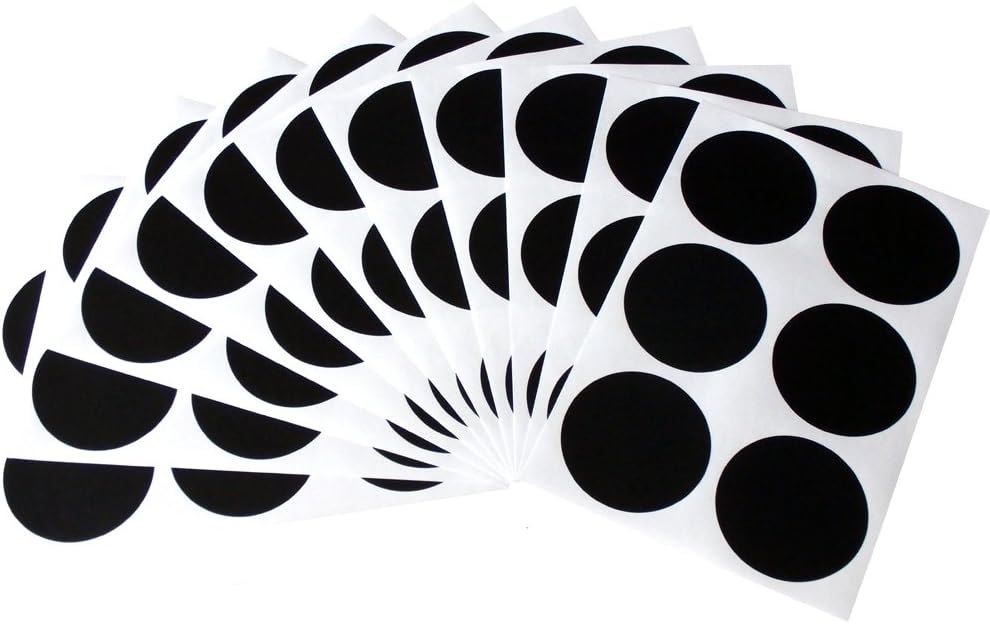 Chalkzies Removable Chalkboard Labels • 2.6 Inch Circles • 72-Pack • Perfect Size for Wide Mouth Canning Jar Lids