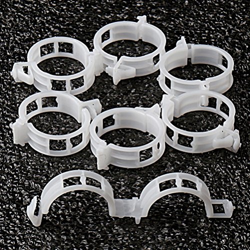 Color Scissor 100 Pcs Plant Support Clips, White Tomato Trellis Clips for Garden Vegetables Vine to Grow Upright and Makes Plants Healthier