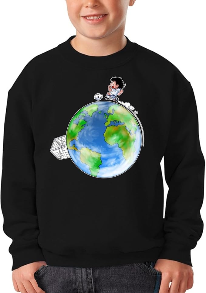 Okiwoki T Shirt Enfant Noir Olive Et Tom Parodie Olive Et Tom Captain Tsubasa Captain Tsubasa Parodique Olivier Atone Le Plus Grand Terrain De Foot Du Monde Version Collector T Shirts
