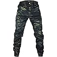 MEGE KNIGHT Men's Tactical Cargo Pants, Camouflage Outdoor Working Clothing with Pockets