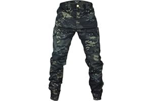 MEGE KNIGHT Men's Tactical Cargo Pants, Camouflage Outdoor Working Clothing with Pockets