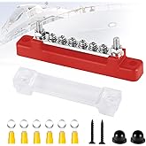 Bloques de distribución de energía de barra de bus de 48 V, bloques de pernos de terminal marino de 150 A, barra de autobús d