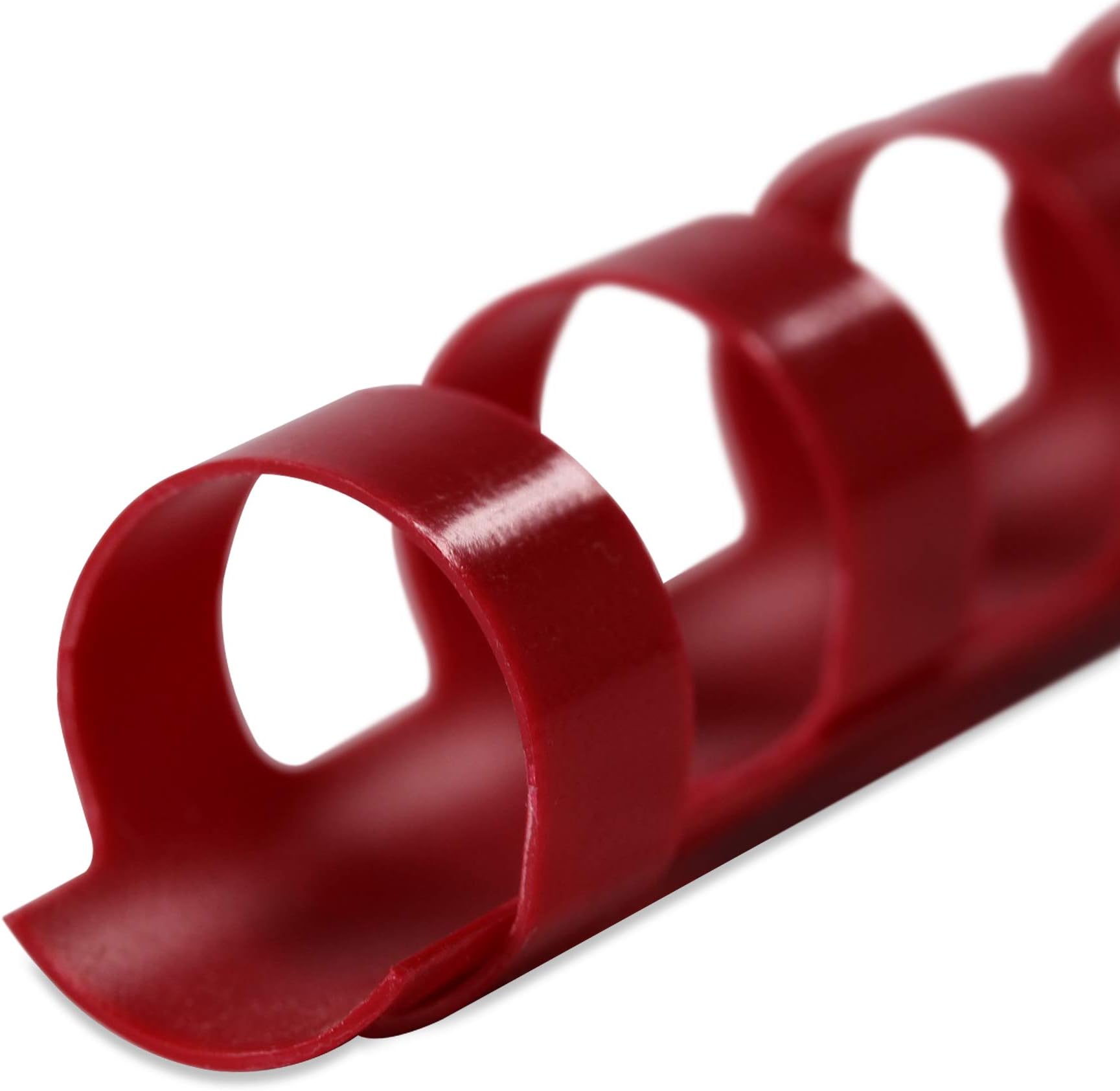 Binding Plastic Round, Set of 25, spiral binding, 14 mm, 100 Sheets, Set of 100 Red