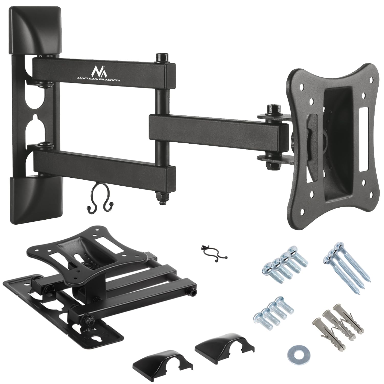 Maclean Bracket MC-719 Handle to a TV or Monitor 13-27 "15 kg Universal Black Max VESA 100x100