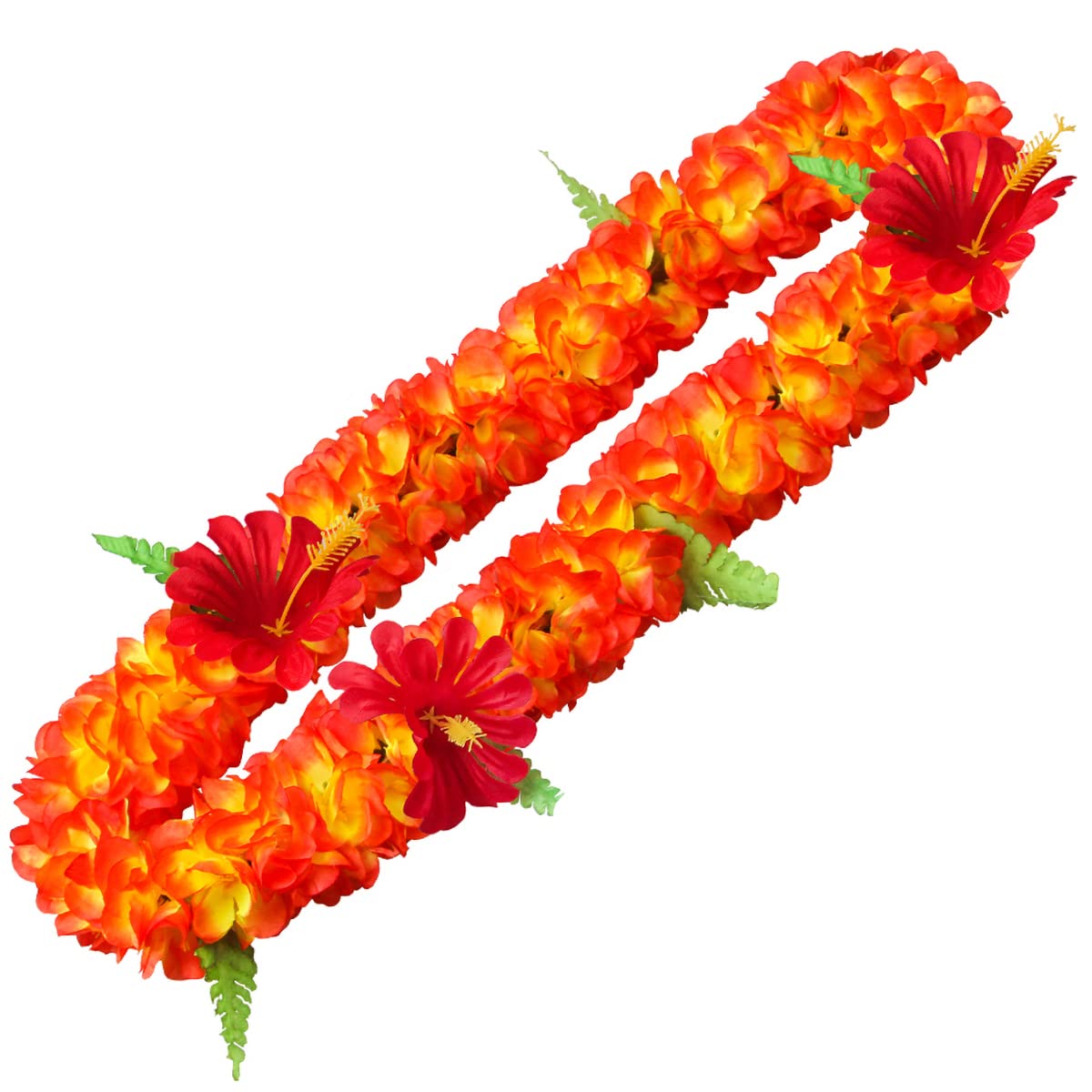 Photo 1 of 1PCS Graduation Luxury Necklaces Hawaiian Leis Tropical Flower Lei Thick Hawaiian Lei Summer Beach Hawaii Luau Party Favors Decoration Holiday Wedding Birthday Party Supplies (11,Hawaiian Leis)