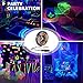 Onforu 49.2ft LED Black Lights Strip Kit, 900 Units Lamp Beads, 12V Flexible Black light Strip Lighting, 15M Black Light LED Strips for Glow Party, Bedroom, Game Room, Night Club, Halloween Decoration