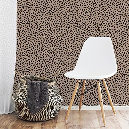 Tempaper Happy Leopard Scout Removable Peel and Stick Wallpaper, 20.5