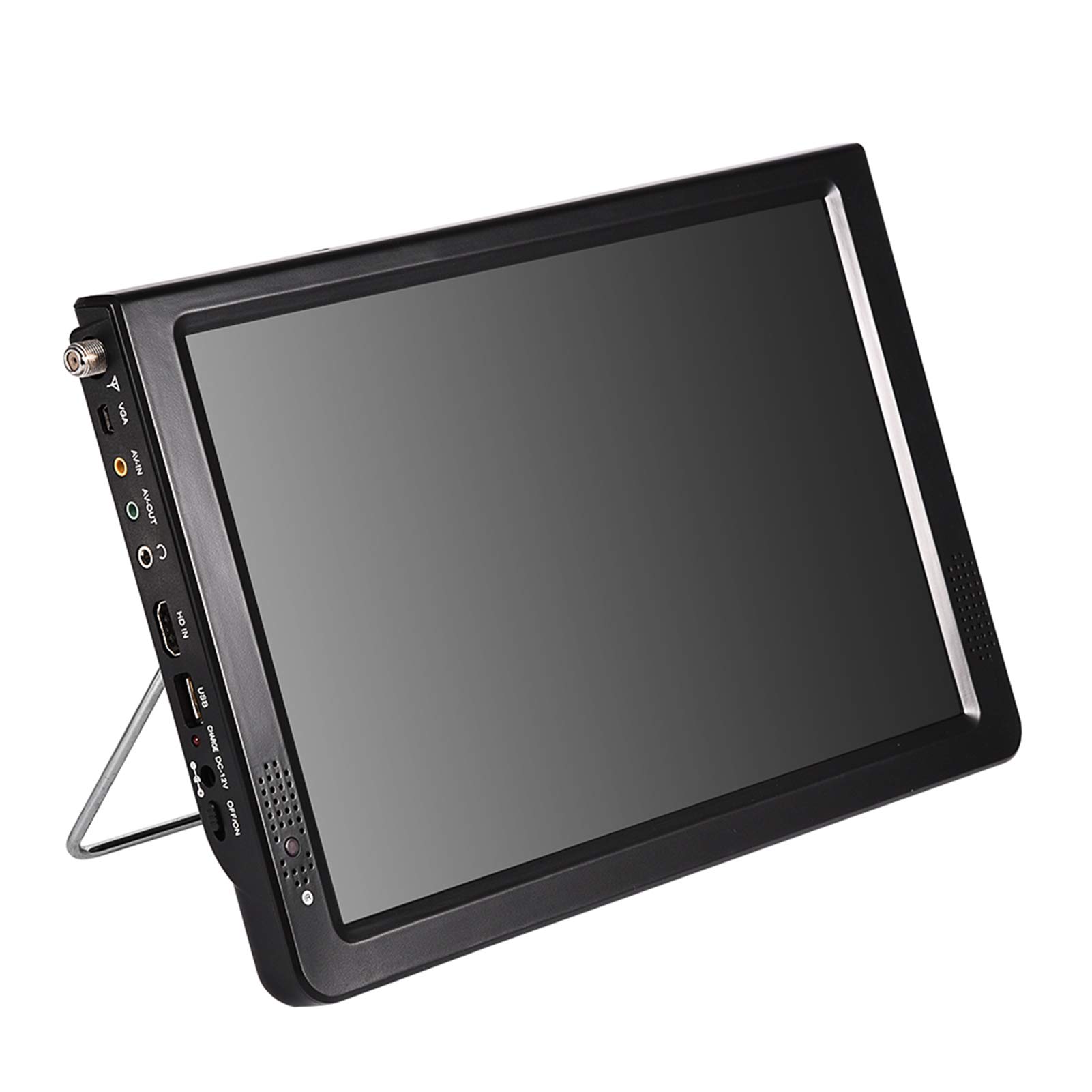 Jingyig Digital TV, 1080P HD HDMI Mini HD TV, with Cigar Lighter 12 Inch Car TV Foldable Holder for 