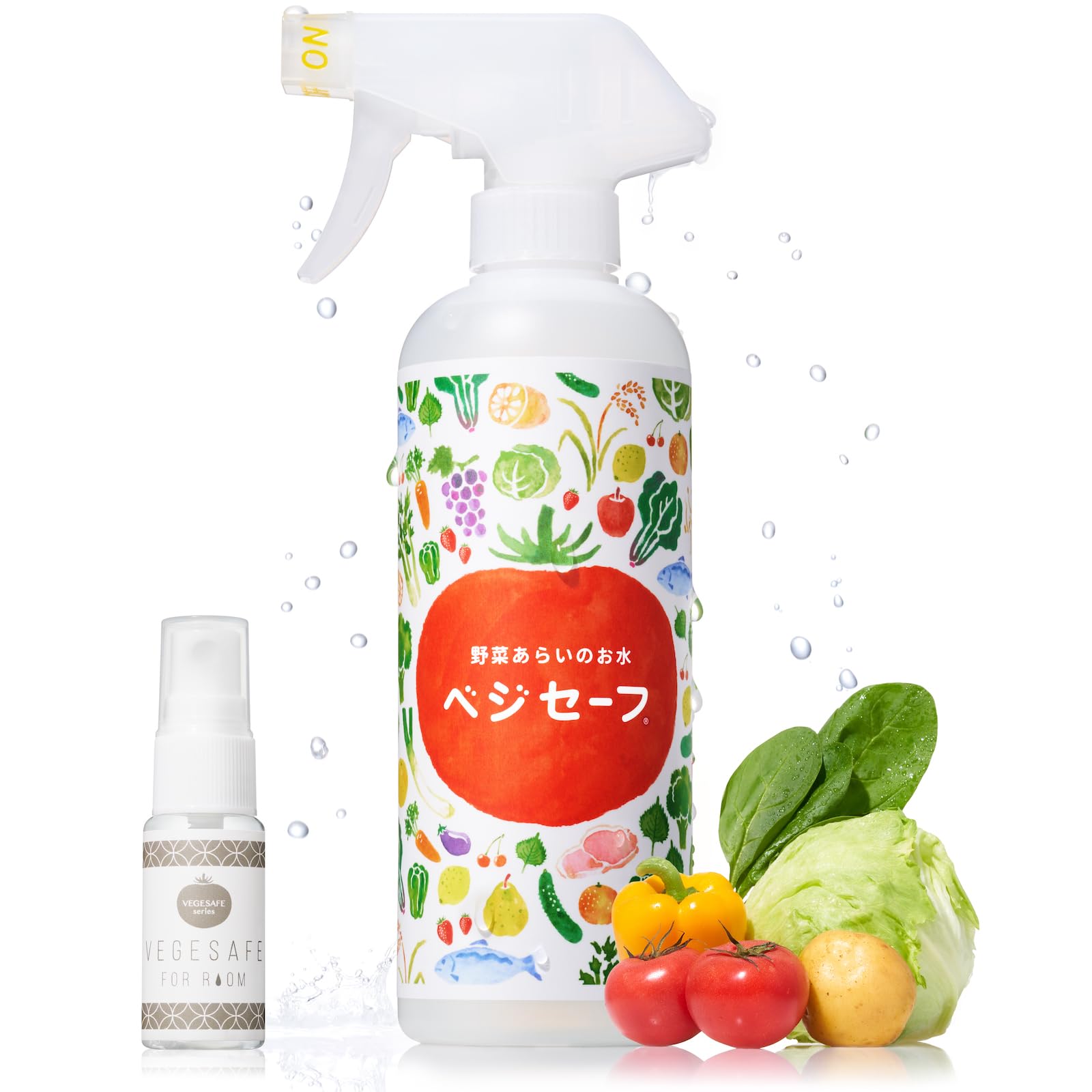 ベジセーフ400ml+15ml付スプレータイプ 食材専用の洗い水、農薬・防カビ剤除去／魚の臭み取り／お米も洗えて美味しくなる【汚れ落としに】【鮮度保持に】 哺乳瓶消毒 プレゼント商品画像