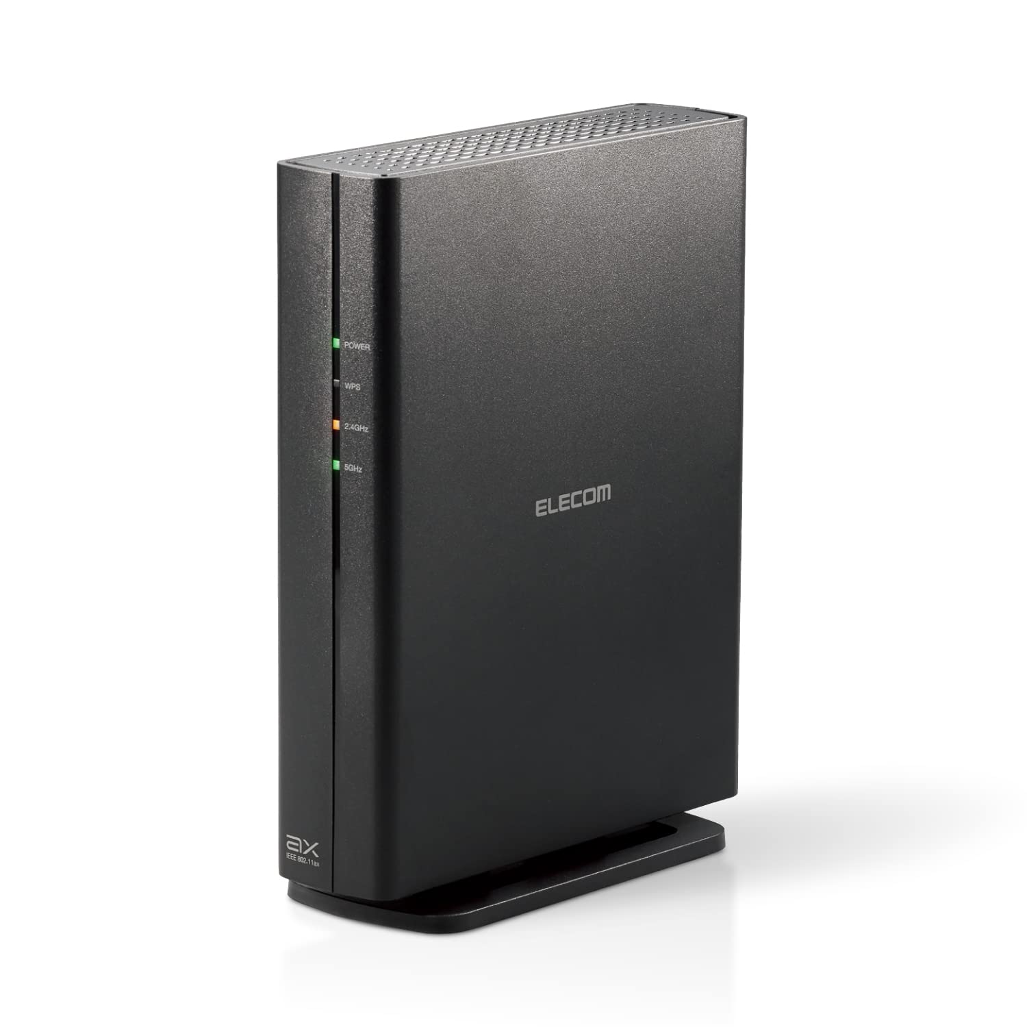 Elecom WRC-X3000GS2A-B Wireless LAN Wi-Fi 6 11ax/11ac IPv6 Compatible (IPoE) AX3000 2402+574Mbps Wired Giga Vertical and Wall Mount Beamforming Z [iPhone/iPad/Nintendo Switch/PS5 Compatible] Black