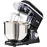 Kitchen in the box Stand Mixer, 8QT High-Capacity Kitchen Mixer, 900W 6-Speed Dough Mixer, with Egg Whisk,Dough Hook,Beater f