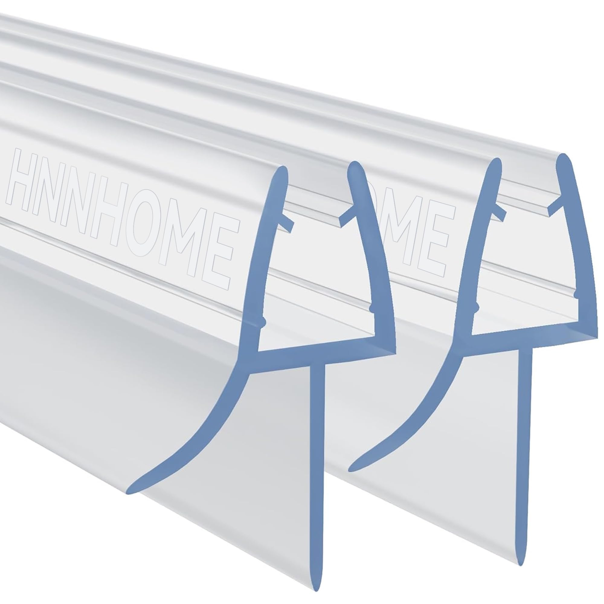 HNNHOME Pair of 2 Bath Shower Screen Door Seal Strip for 4-6mm Glass Up to 20mm Gap