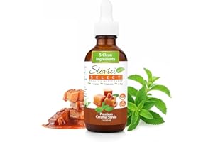 Stevia Select Caramel Flavored Liquid Stevia – Zero Calorie Coffee, Tea, Drink & Baking Sweetener, All-Natural, No Erythritol, Keto-Friendly Sugar Alternative, 300 Servings – 2 Oz