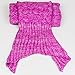 U-miss Mermaid Blanket Crochet and Mermaid Tail Blanket for Adult, Super Soft All Seasons Thicken Sleeping Blankets(71