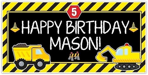 Amazon Com Under Construction Dump Truck Party Zone Birthday