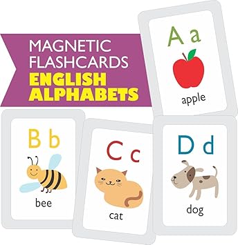 MFM Toys English Alphabets Flashcards (Magnetic Flash Cards)