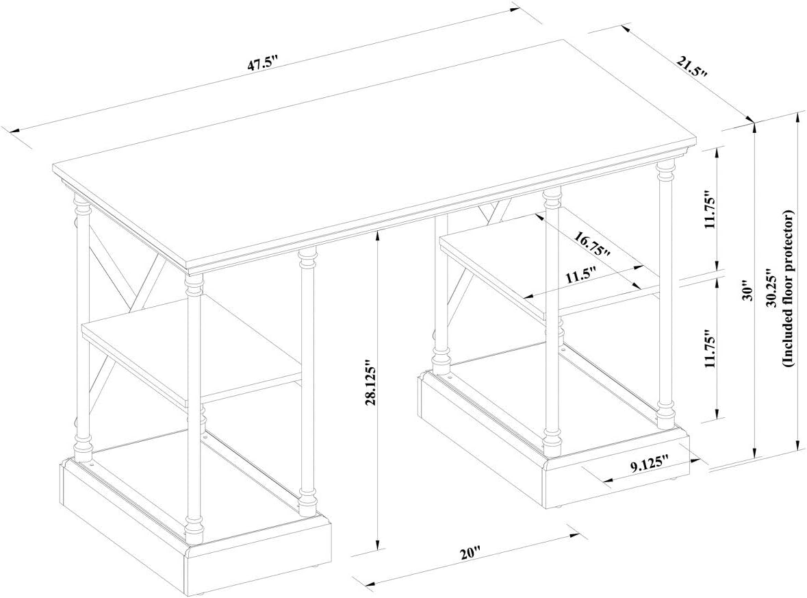 threshold conway writing desk