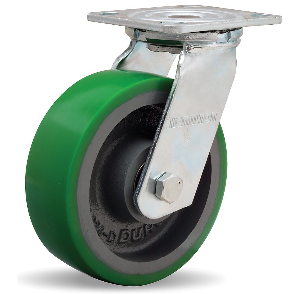 Hamilton S526DB Swivel Caster 52 6X2 DURALAST BB 1200 Bright Zinc