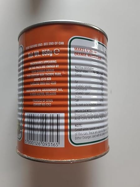 MAMADE MARMALADE THIN CUT 3/4 PINT,NET WT. 850G
