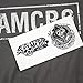 Sons of Anarchy Samcro T Shirt & Stickers (XX-Large) Charcoal