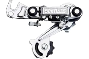 Sunrace Sgs Rear Friction Derailleur w/Braket: Rdm10, Silver