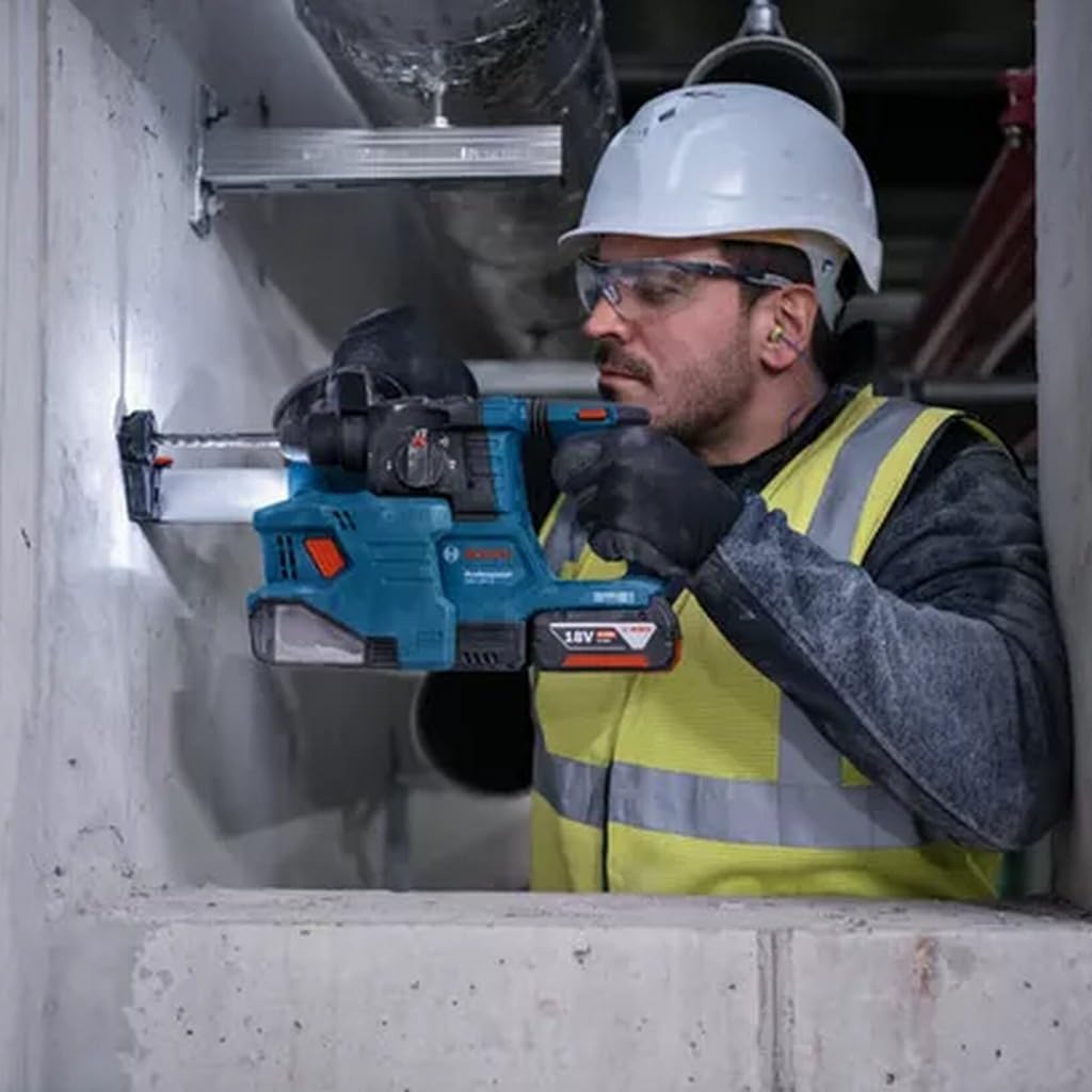Bosch Professional 18V System Akku Bohrhammer GBH 18V-22 (mit SDS plus, KickBack Control und Vibration Control, inkl. GDE 18V-12, L-BOXX, ohne Akku/Ladegerät) 4