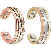 MagVIVACE Copper Ring for Women, Magnetic Ring, 3500 Gauss Effective Magnet, Jewelry Gift (fh)