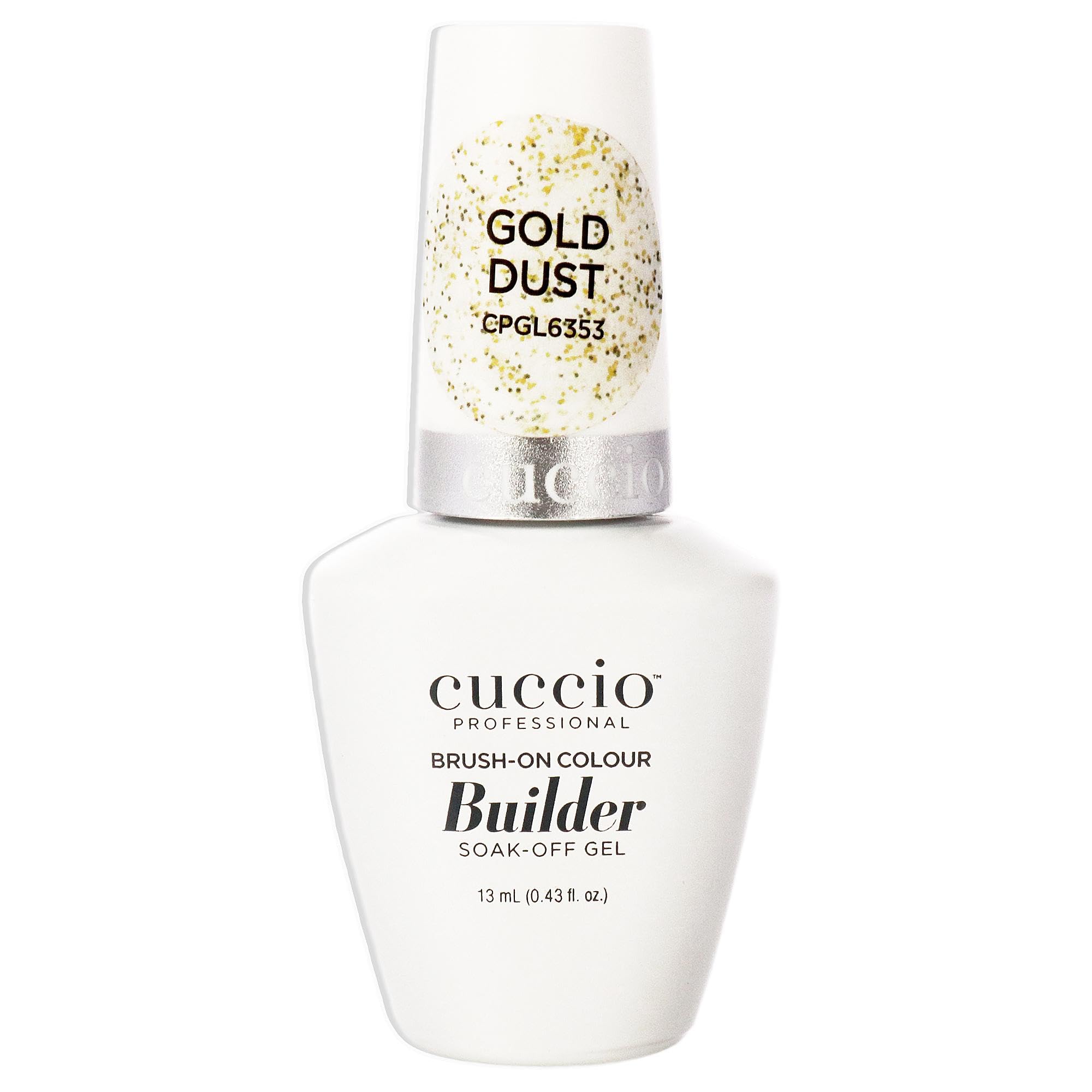 Cuccio Brush on Colour Builder Gel with Calcium LED/UV 13ml Gold Dust