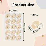 MEKEET Corn Cushions 60PCS Oval Soft Latex Sponge Toe Plasters Anti Friction view 2