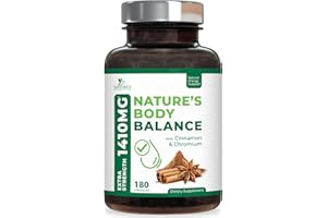 NATURE'S NUTRITION Ceylon Cinnamon Capsules with Chromium - Sugar Metabolism Support Supplement - Nature's Cinnamon Herbal Heart Support with Alpha Lipoic Acid, Bitter Melon and Chromium Non-GMO - 180 Capsules