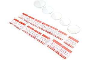 34PCS Watch Glass Lens Convex Concave Back Arch Mineral Glass Material Laboratory Measuring Cup Cover Watch Lens Accessories 