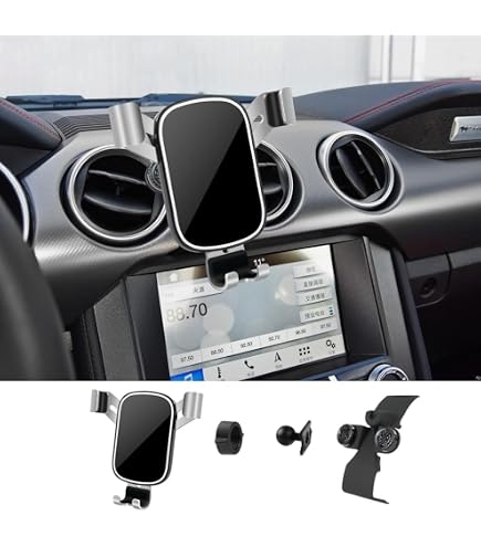 Support Téléphone Magnétique Voiture Pour Ford Mustang GT 2024-2025 - Ventouse Puissante, Réglable 360°