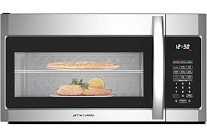 30" Over the Range Microwave Oven, ThermoMate 1.9 Cu. Ft. Capacity Microwave Over the Stove with One Touch, 1000 Cooking Watt