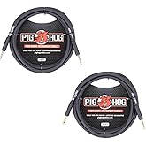 Pig Hog PH10 10' Instrument Cable Dual Pack