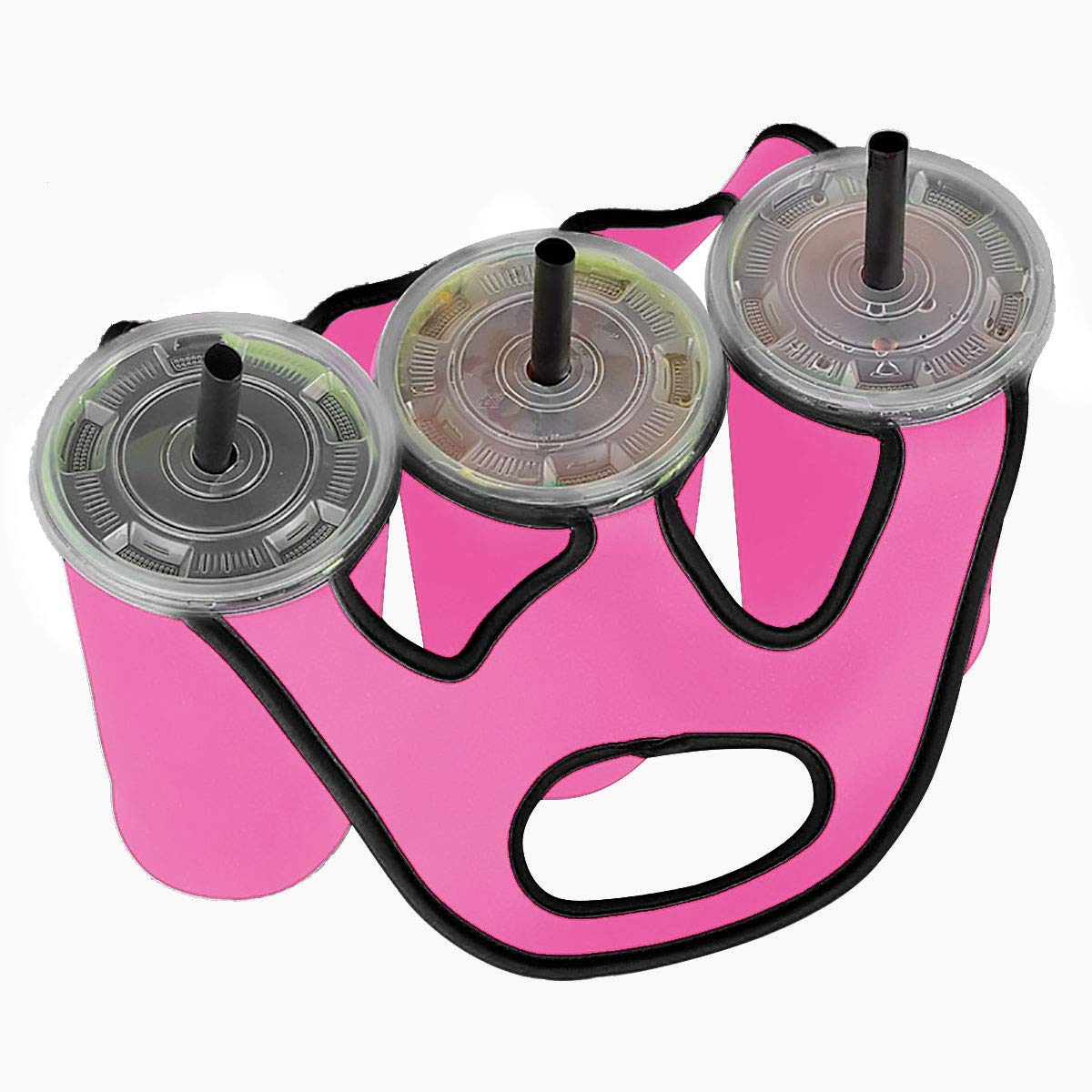 Freebily Neoprene Insulated Bottle Cup Holder Carrier Tote Bag for