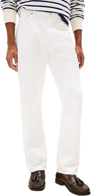 Jean Homme Regular Mercer Taille Mi-Haute, Blanc (Off White), 32W/28L