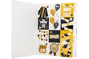 Graduation Countdown Gift Box,12-Days Fillable Surprise Paper Gift Packaging Boxes,Empty DIY Graduation Present Calendar Boxe