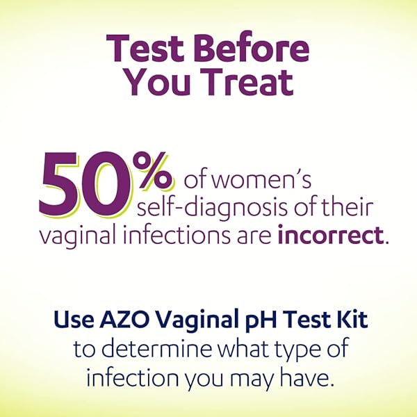 AZO VAGINAL PH TEST KIT, CLINICALLY-TESTED VAGINAL INFECTION TEST KIT, FSA/HSA ELIGIBLE, FAST & ACCURATE RESULTS, FROM THE #1 MOST TRUSTED URINARY HEALTH BRAND, 2 SELF-TESTS