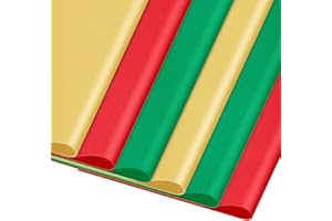 Christmas Tissue Paper 80 Sheets Red Green and Gold Wrapping Tissue Paper Bulk, AORZIT 14x20 Inch Multicolor Xmas Tissue Paper for Gift Bag Wrapping DIY Crafts Filler Christmas Birthday Party Decor