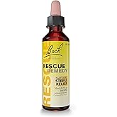 Bach RESCUE REMEDY Dropper 20mL, Natural Stress Relief, Homeopathic Flower Essence, Vegan, Gluten & Sugar-Free, Non-Habit Forming