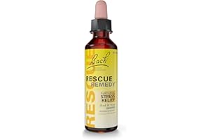 Bach RESCUE REMEDY Dropper 20mL, Natural Stress Relief, Homeopathic Flower Essence, Vegan, Gluten & Sugar-Free, Non-Habit Forming