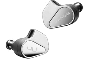 HiFiGo Tanchjim 4U DMT-4Ultra in-Ear Monitors, Double-Chamber Dynamic Driver IEM Earphones with 4-Level Adjustable Circuit Filter System (4U)