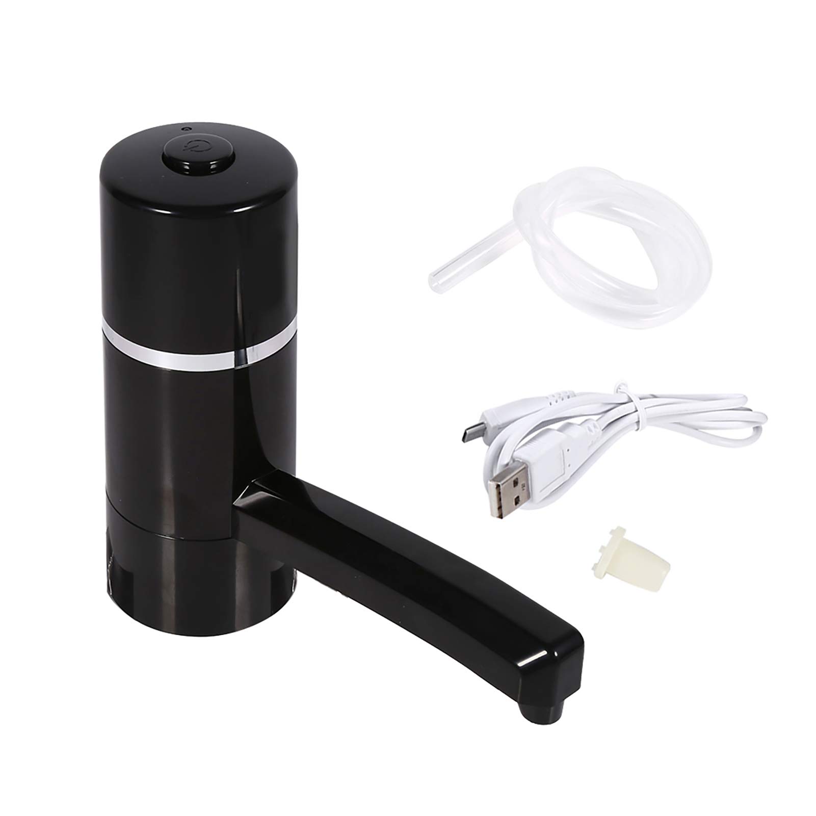 Yosoo USB Wireless Rechargeable Electric Bottle Drinking Water Pump Dispenser Filter - Black