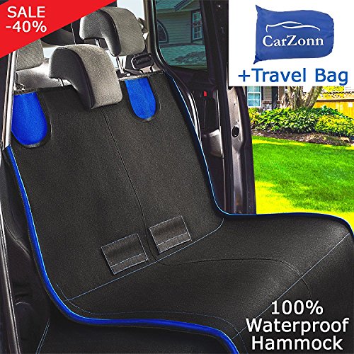 Dog Seat Covers - Pet Seat Covers -Dog Car Seat Covers for Dogs-Dog Hammock-Pet Car Seat Covers for Pets-Car Seat Hammock-Back Seat Covers for Small and Large Dogs for Trucks- SUV Waterproof Durable