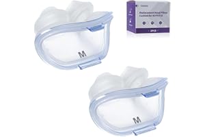 CUORD Replacement Nasal Pillow Cushion for ResMed AirFit P10, FSA/HSA Eligible, Compatible with Original Airfit P10 Frame, Reliable Seal & Soft Replacement Silicone CPAP Mask Cushion, 2-Pack, Medium