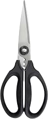 OXO Good Grips Multi-Purpose Kitchen Shears and Herb Scissors | Soft Grip Handles, Stainless Steel Serrated Blades, Cuts Herb
